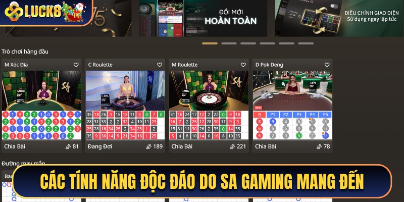 Các tính năng độc đáo được nhà phát hành tích hợp trên sảnh